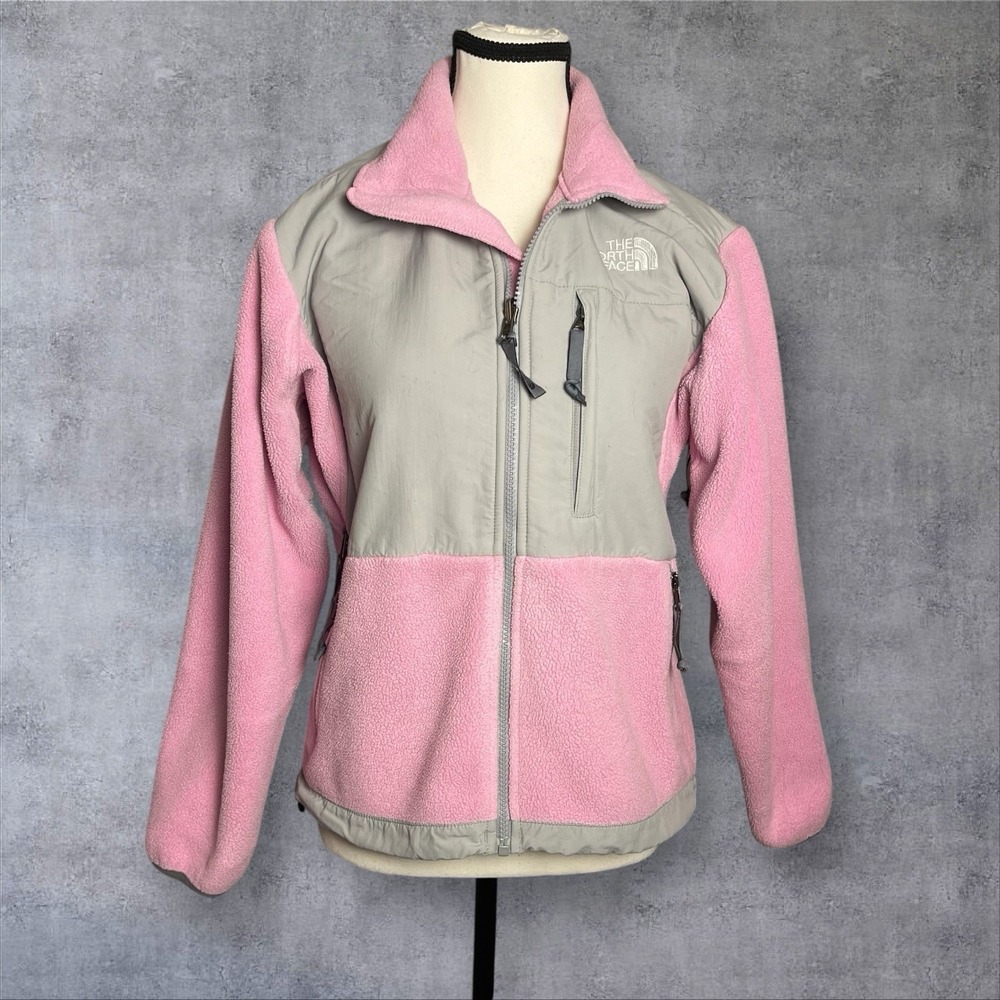 Vintage The North Face Denali Full Zip Polartec Fleece Jacket Womens XS Pink‎